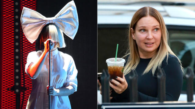 Sia Reveals Her Face After Wind Blows Her Wig