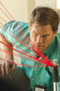 Michael C. Hall as Dexter Morgan in the "Dexter" Season 8 episode, "A Little Reflection."