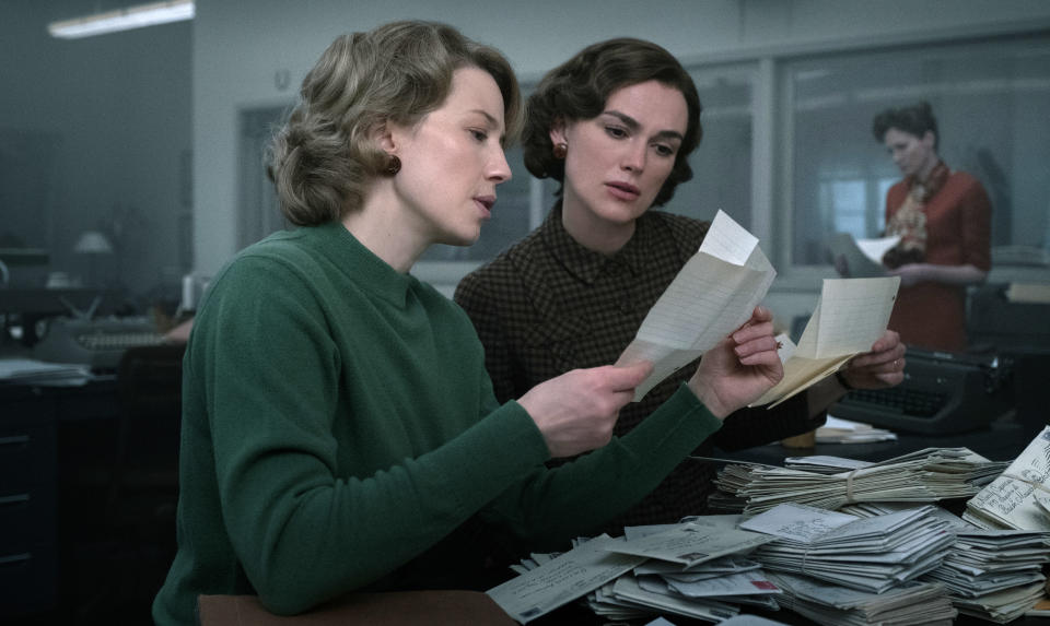 Carrie Coon and Keira Knightley in 'Boston Strangler'