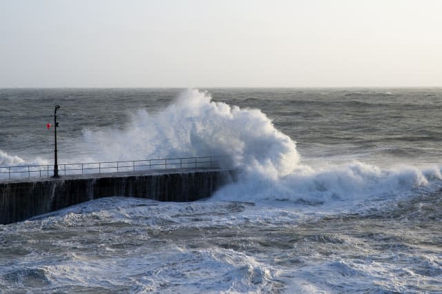 Storm Imogen Hits Cornwall, England