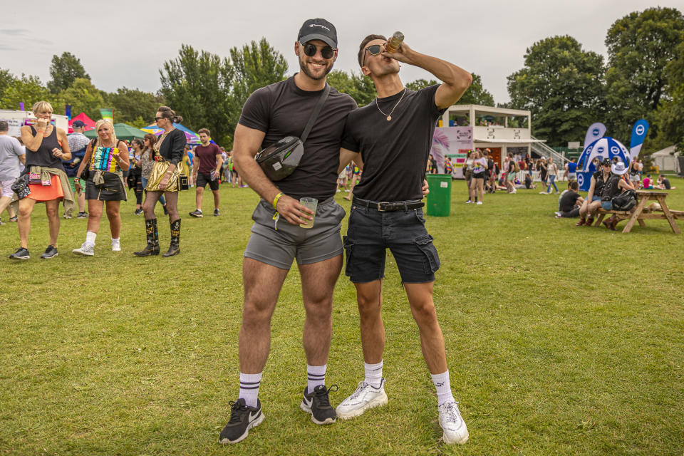 Festival-goers enjoy the atmosphere in Preston Park, Brighton. (Image: Brighton Pride)