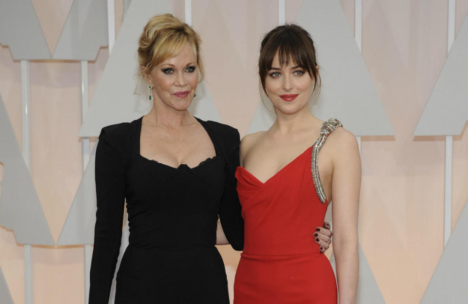 Dakota Johnson and Melanie Griffith's red carpet rucus