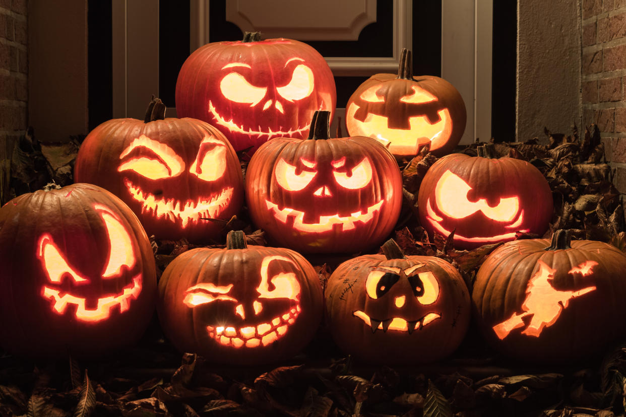 A man has shared a no knife hack to carve a pumpkin using a pressure washer. (Getty Images)