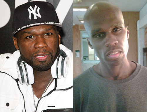 <p><b>Who: </b> 50 Cent <br> We were shocked when we saw these images of 50 Cent. The rapper and recording artist lost a staggering 22kgs to play a football player with Cancer in the film 'Things Fall Apart,' and likened the experience to ‘being shot.’ We are not surprised! The star dropped the weight by running three hours a day and existing on a liquid diet for nine weeks. Sounds like a nightmare!</p>