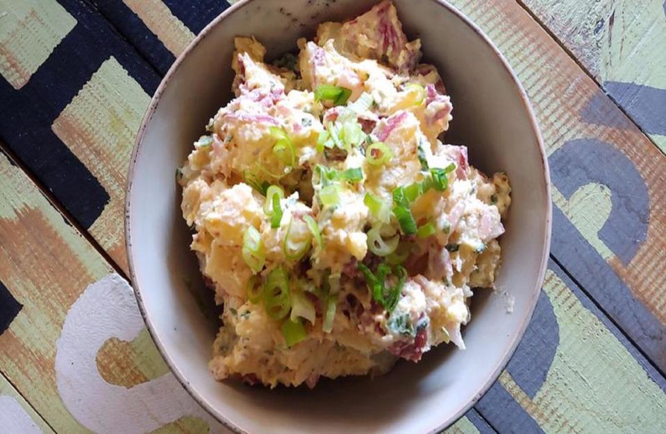 Herby Potato Salad With Pickled Onions