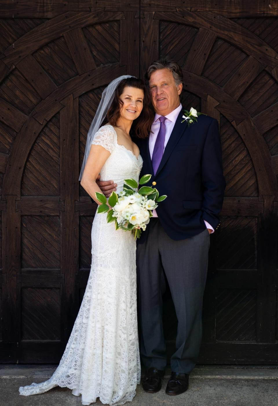 <h1 class="title">Daphne-Zuniga-wedding-David-Mleczko-summer-2019.jpeg</h1><cite class="credit"><a href="http://www.instagram.com/kjm_media" rel="nofollow noopener" target="_blank" data-ylk="slk:@kjm_media;elm:context_link;itc:0;sec:content-canvas" class="link ">@kjm_media</a></cite>