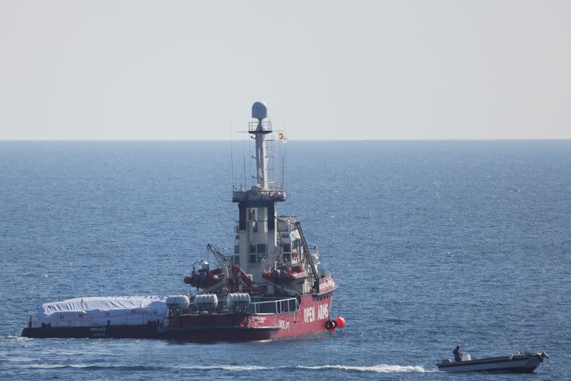 Rescue vessel Open Arms departs from Larnaca with humanitarian aid for Gaza