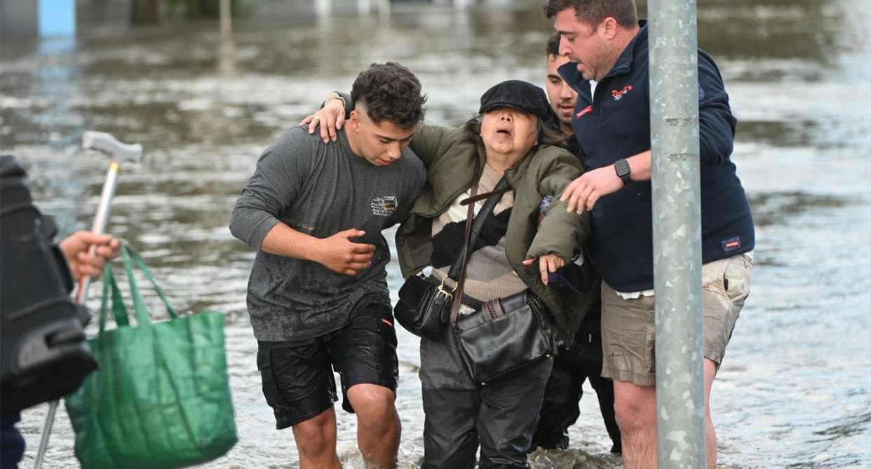 Woman rescued from floodwater in Maribyrnong, Melbourne during floods