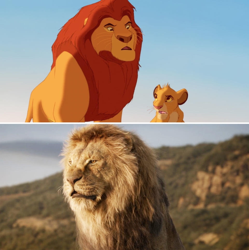 Screen grabs from "The Lion King"