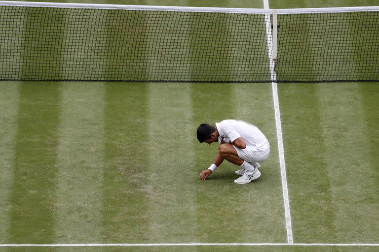 El serbio Novak Djokovic es el último campeón de Wimbledon, en 2021, y ya por entonces no integraba el Consejo de Jugadores. (AELTC/JONATHAN NACKSTRAND)