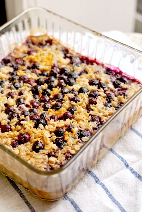 Blueberry Lemon Baked Oatmeal