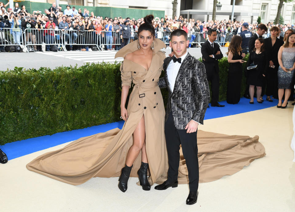 NEW YORK, NY - MAY 01:  Priyanka Chopra and Nick Jonas attend the 