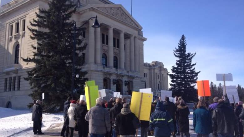 Group protests eroding rural health services at start of spring sitting