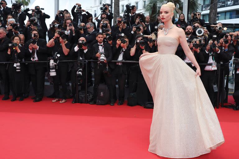 La actriz en la presentación de Furiosa, en el Festival de Cine de Cannes