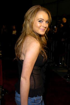 Lindsay Lohan at the LA premiere of The Perfect Score