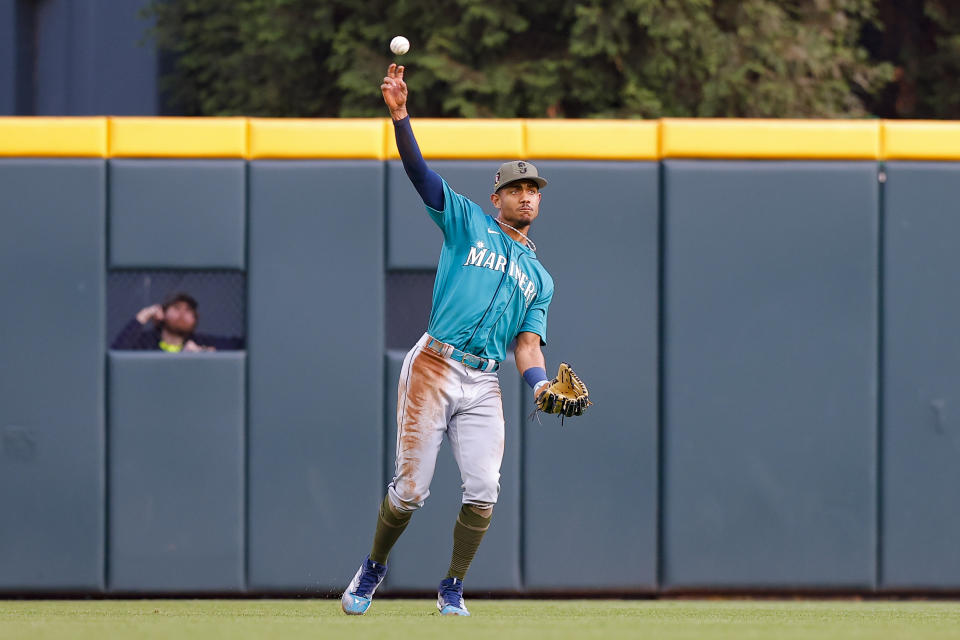 去年新人王、西雅圖水手Julio Rodriguez。(Photo by Todd Kirkland/Getty Images)