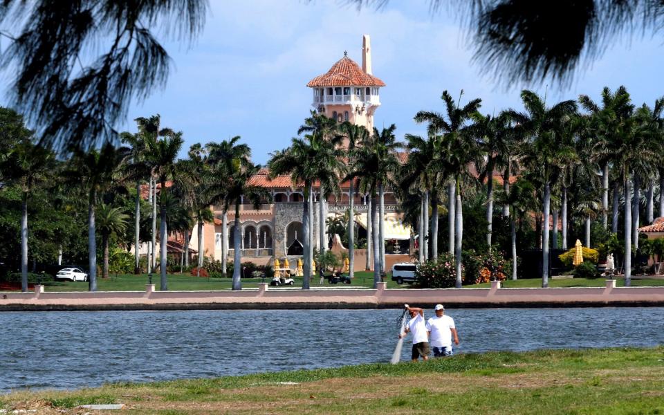 U.S. President Donald Trump's Mar-a-Lago estate in Palm Beach is seen from West Palm Beach - Credit: Reuters