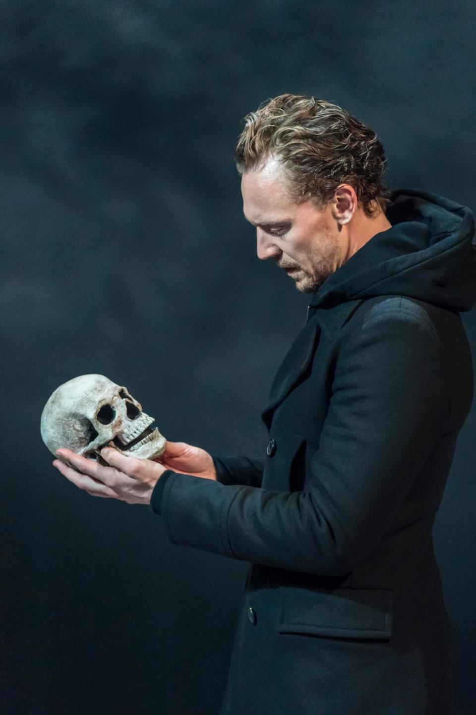 Tom Hiddleston during a Rada fundraising Hamlet production. (RADA)