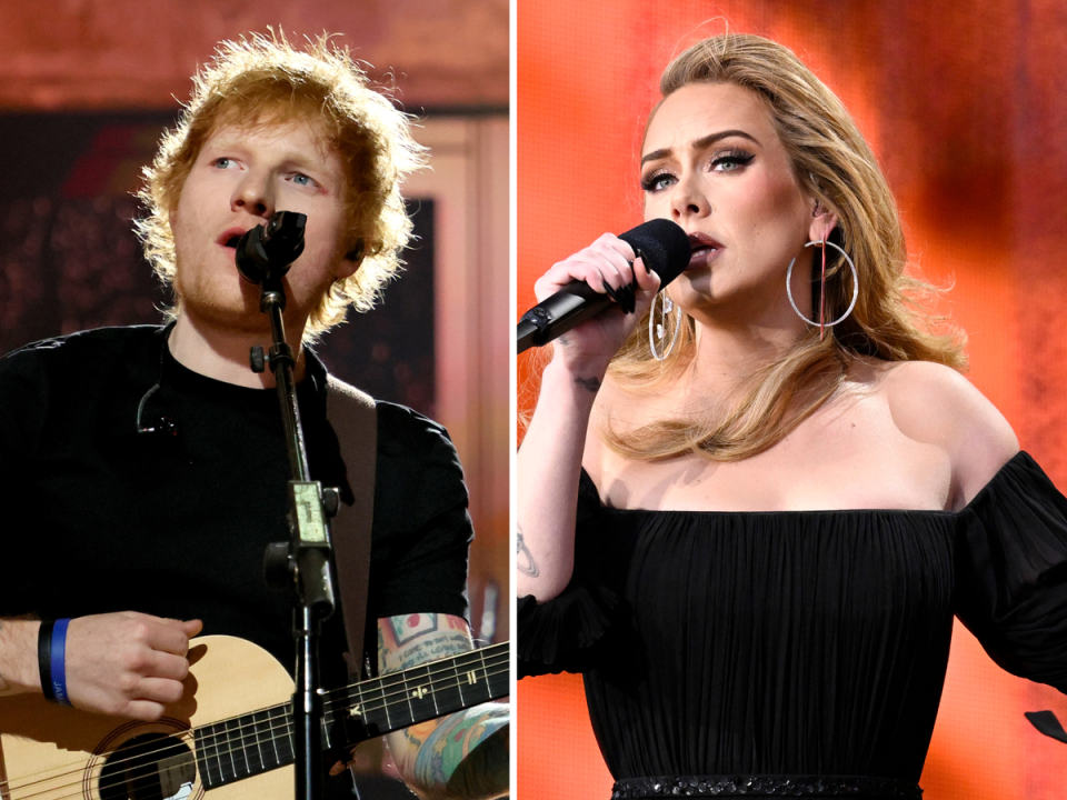 Ed Sheeran and Adele (Getty Images)