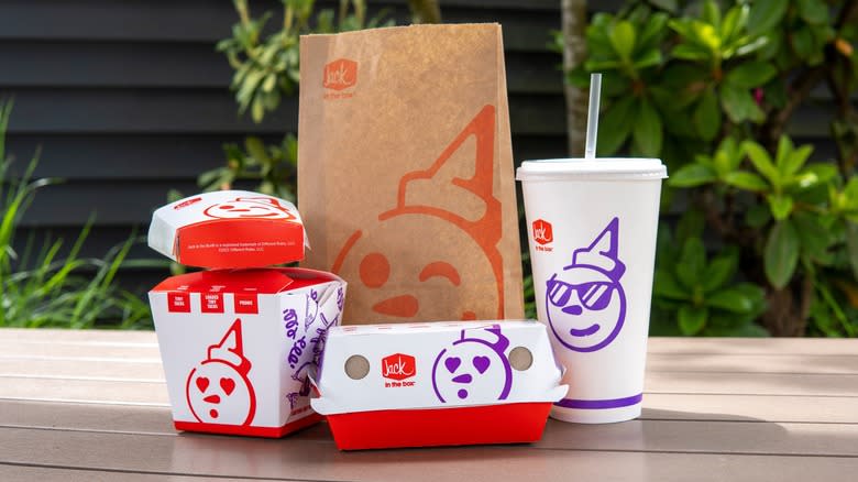 Jack In The Box food packaging