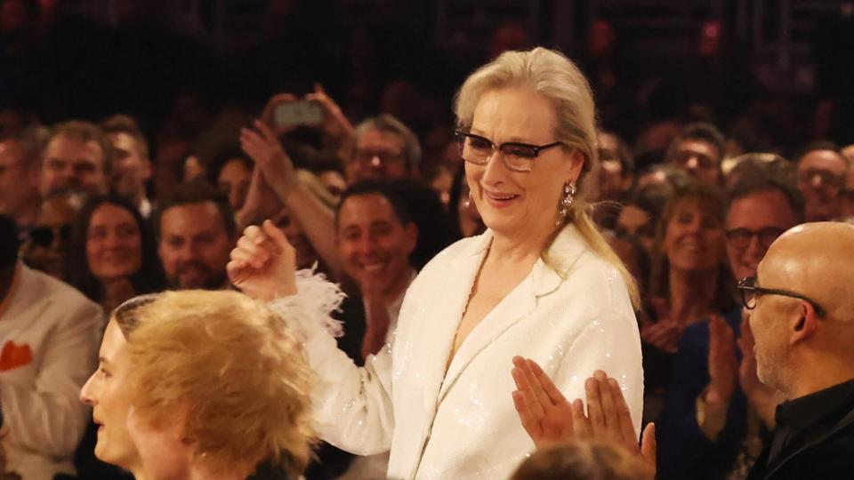 PHOTO: Meryl Streep attends the 66th GRAMMY Awards at Crypto.com Arena in Los Angeles, Feb. 04, 2024.  (Kevin Mazur/Getty Images )