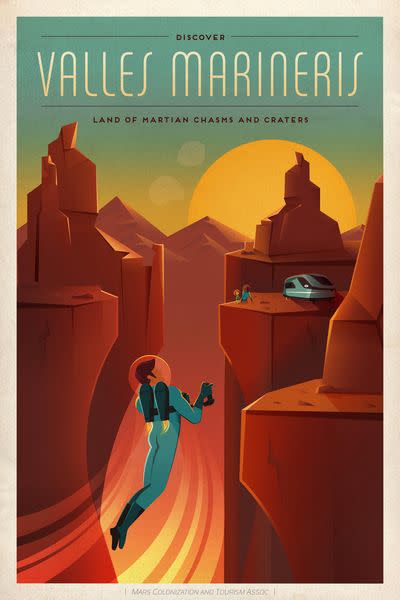 SpaceX unveiled three awesome travel posters for Mars