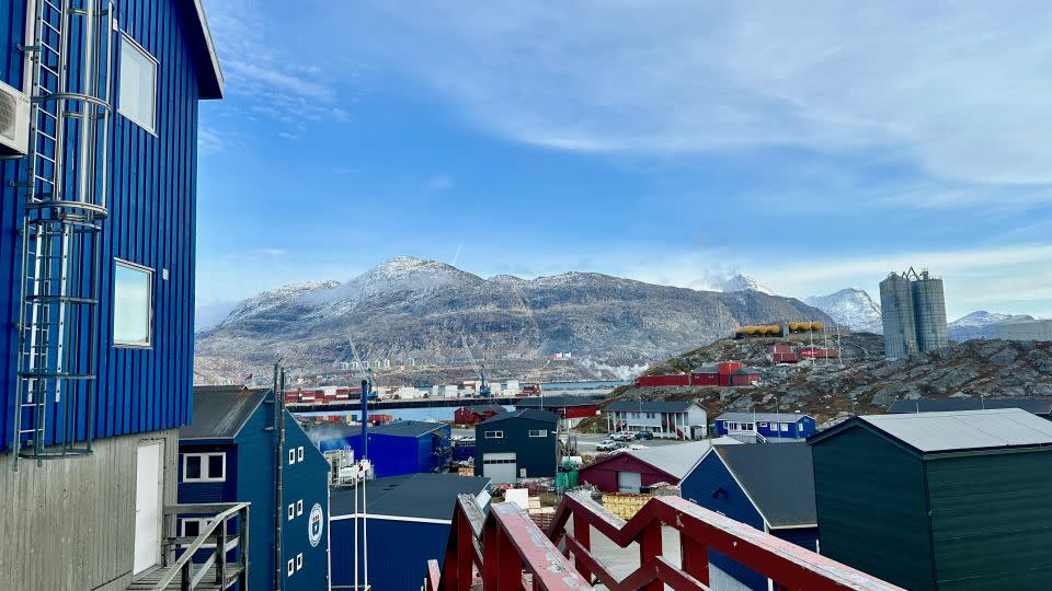 The view from a cafe in Nuuk, Greenland - Andrew Kunesh/CNN Underscored