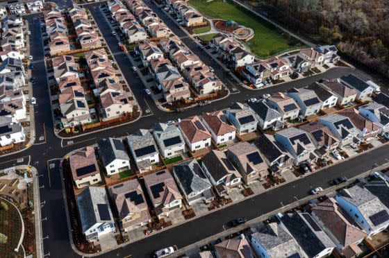 Homes in Rocklin, California, US, on Tuesday, Dec. 6, 2022. <span class="copyright">David Paul Morris/Bloomberg via Getty Images</span>