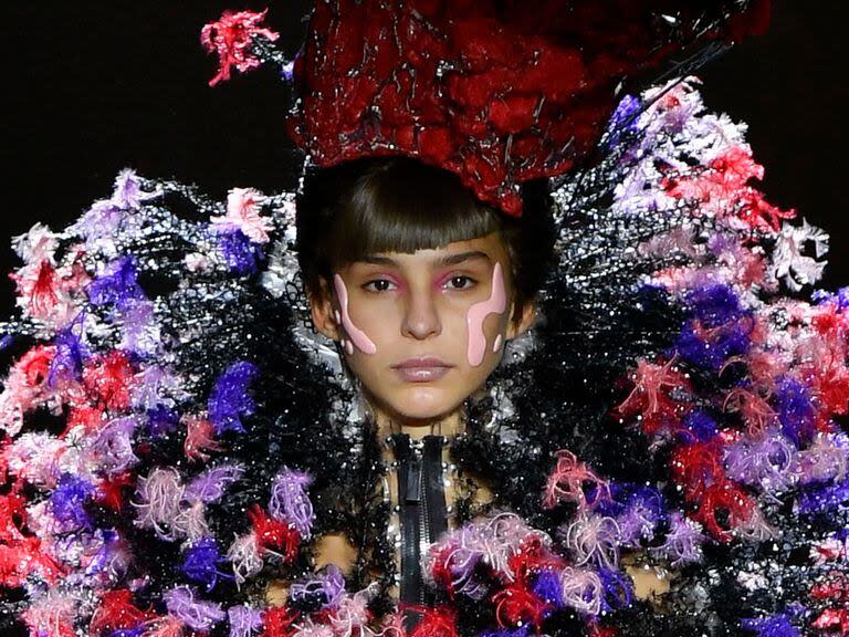 Juanita Tinelli, durante su paso por las pasarelas en París 