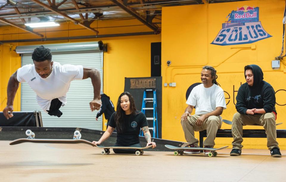 Zion Clark performs a trick on a skateboard. Born without legs, the former Massillon resident will be appearing on "America's Got Talent" in September for the second time this summer.