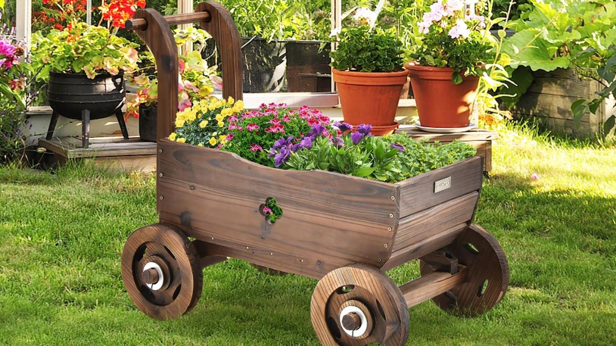 costway decorative plant wagon