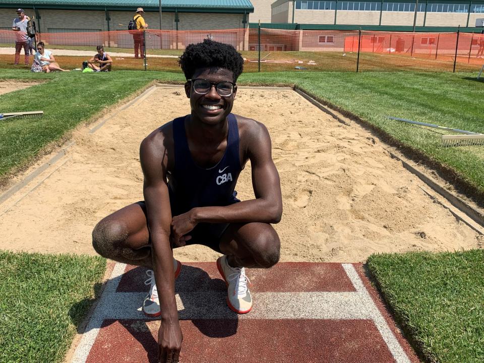 CBA's Kam Coleman after his triple jump record