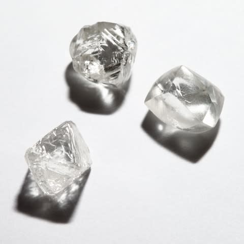 Rough diamond crystals - Credit: Tiffany &amp; Co