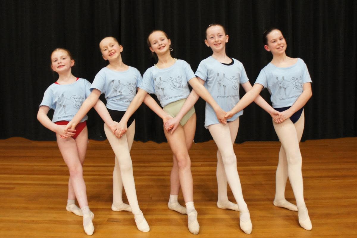 These five girls from the Craven, Keighley and Bradford will perform in a prestigious production of Swan Lake. <i>(Image: Ben Garner)</i>