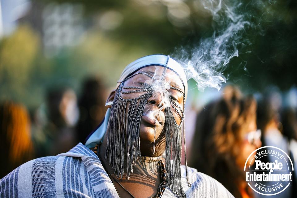 The crowd at the 2019 AfroPunk festival, held at Commodore Barry Park in Brooklyn, New York.