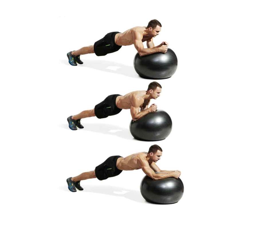 How to do it<p> <strong>View the <a href="https://www.mensjournal.com/health-fitness/best-abs-exercises" rel="nofollow noopener" target="_blank" data-ylk="slk:original article;elm:context_link;itc:0;sec:content-canvas" class="link ">original article</a> to see embedded media.</strong> </p><ol><li>Place a <a href="https://www.amazon.com/Exercise-LuxFit-Premium-EXTRA-Warranty/dp/B010GB7FDC/ref=as_li_ss_tl?s=sporting-goods&ie=UTF8&qid=1522860017&sr=1-3&keywords=swiss+ball&linkCode=ll1&tag=mens_journal-20&linkId=db6bd90826a7dbeecd437a4cc0b7911b" rel="nofollow noopener" target="_blank" data-ylk="slk:Swiss ball;elm:context_link;itc:0;sec:content-canvas" class="link ">Swiss ball</a> on the floor and get into pushup position with your hands on it.</li><li>Now lower your forearms to rest on the ball, keeping your entire body in a straight line with abs braced.</li><li>Use your elbows to roll the ball in a circular motion, clockwise and then counterclockwise, as if you were stirring a pot.</li></ol><p><em>Get the gear: <a href="https://www.amazon.com/URBNFit-Exercise-Multiple-Fitness-Stability/dp/B01MYSFUVZ/ref=as_li_ss_tl?s=sporting-goods&ie=UTF8&qid=1522859809&sr=1-3&keywords=stability+ball&linkCode=ll1&tag=mens_journal-20&linkId=2c1dcd8c86ac49d270b571e9ce0b4e76" rel="nofollow noopener" target="_blank" data-ylk="slk:URBNfit Exercise Ball;elm:context_link;itc:0;sec:content-canvas" class="link ">URBNfit Exercise Ball</a></em></p>