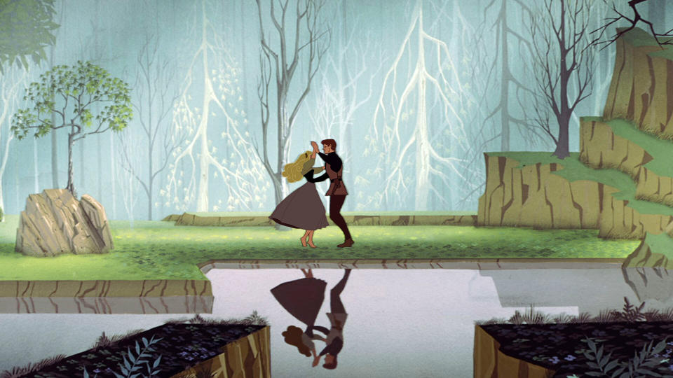 En esta imagen proporcionada por Disney una escena de la película animada clásica “Sleeping Beauty” (“La bella durmiente”) de 1959. La película es una de las 25 incorporadas al Registro Nacional de Cine de la Biblioteca del Congreso. (Disney vía AP)