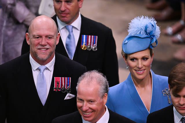 James Veysey/Shutterstock Mike and Zara Tindall attend King Charles' Coronation