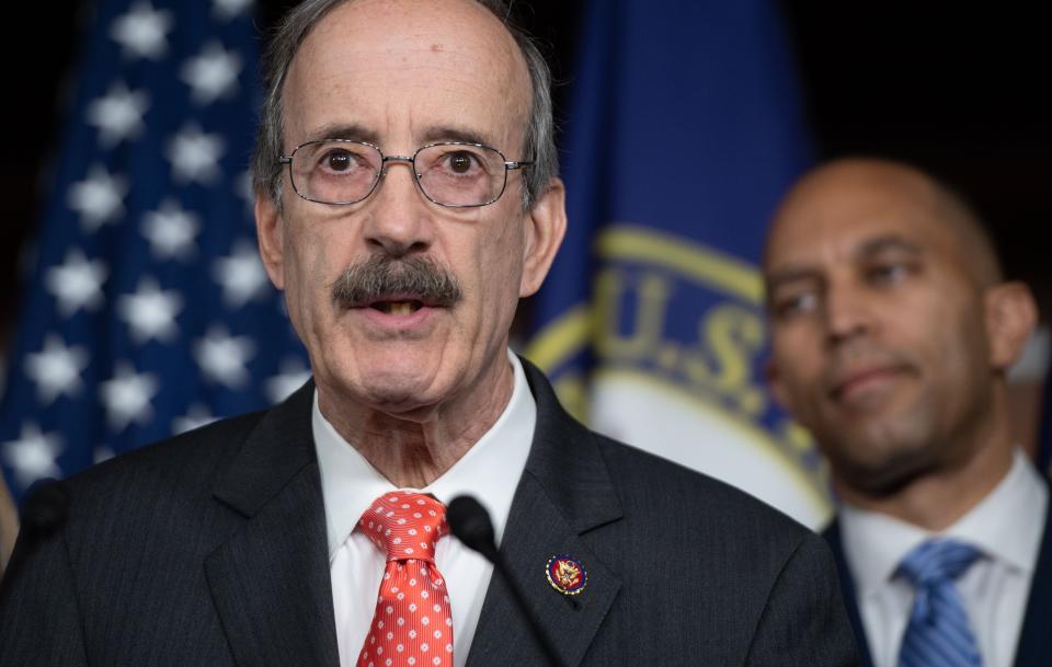 Justice Democrats identified Rep. Eliot Engel (D-N.Y.) as a ripe target because of, among other things, his district's racial diversity and the low turnout in his recent elections. (Photo: SAUL LOEB via Getty Images)