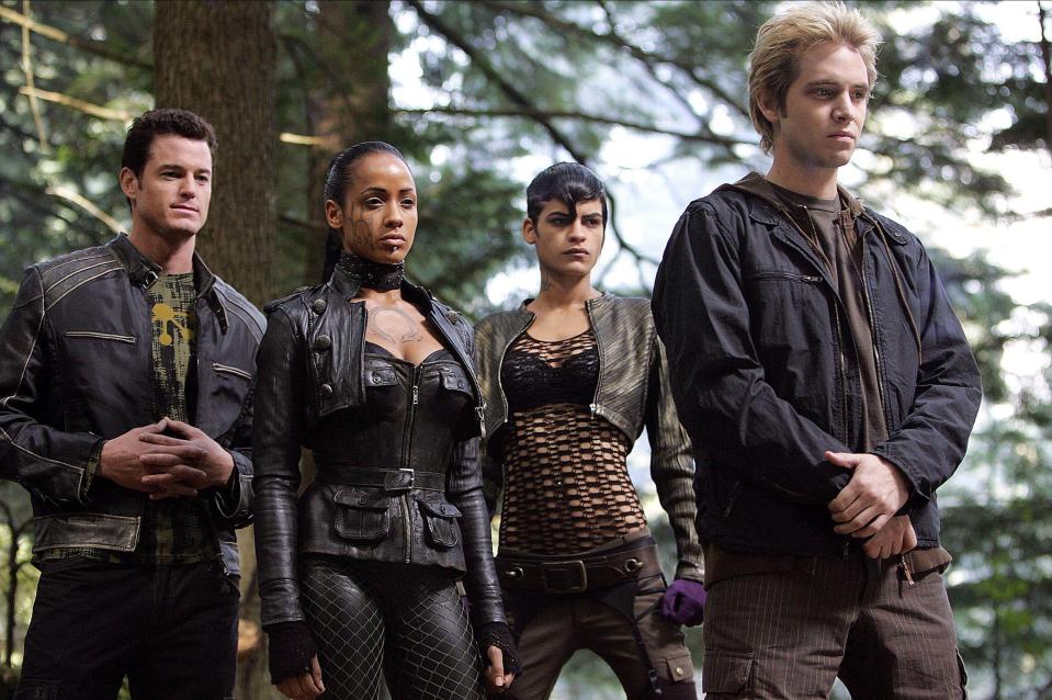 A brooding Pyro leads a group of Morlocks in "X-Men: The Last Stand"