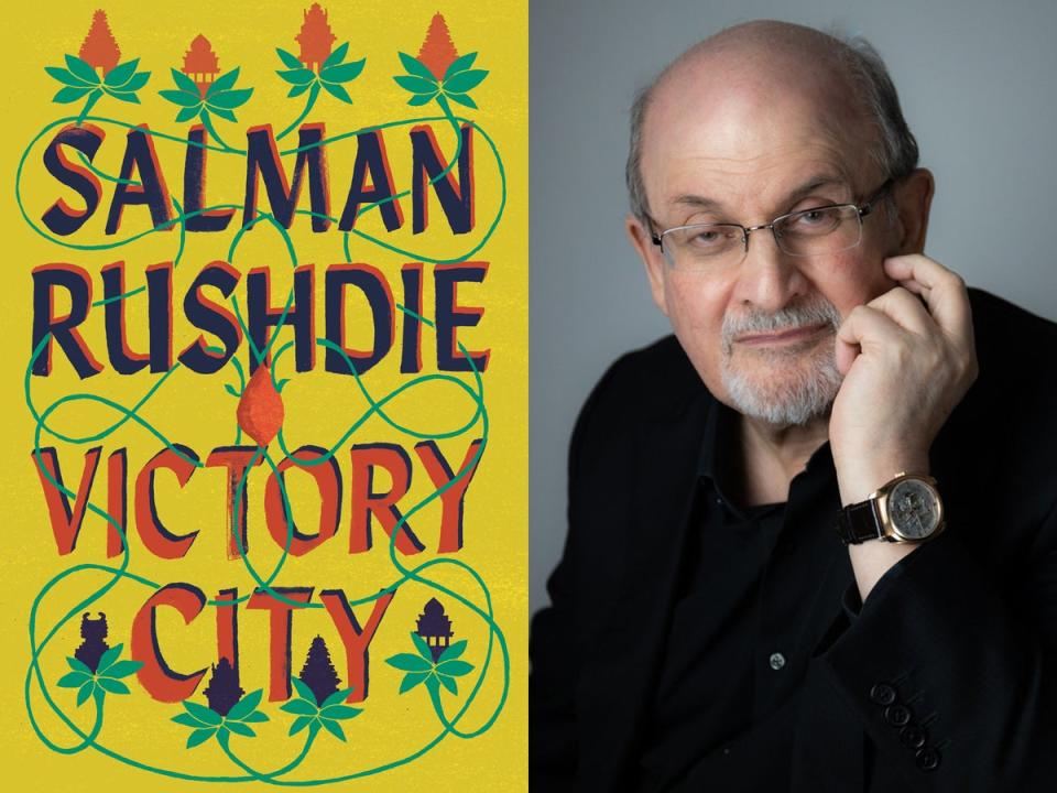 Rushdie and his latest book ‘Victory City’ (Rachel Eliza Griffiths)