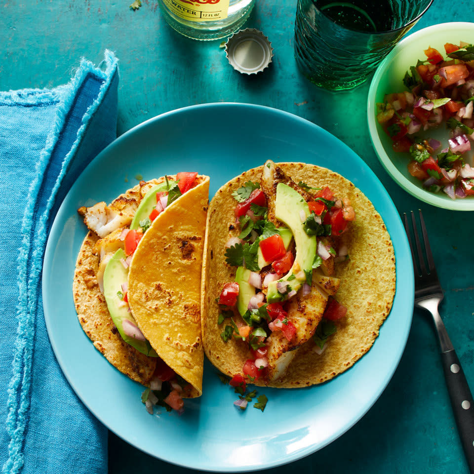 Baked Fish Tacos with Avocado