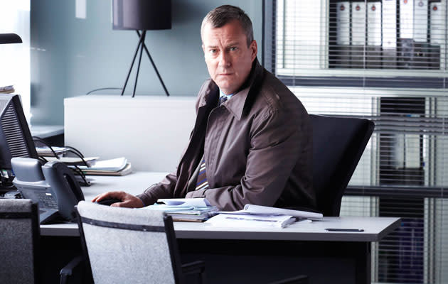  DCI Banks (Wed, 9pm, ITV1) Bad day for poor old DCI Banks as the second series of the Stephen Tompkinson detective drama returns. He gets a phone call from his estranged younger brother Roy saying that he is in trouble. And how. Roy promptly disappears, clearly in some very bad trouble indeed, and Banks heads to Harrogate to look for him, but soon has more balls to juggle: a woman shot in the head in her car. That would be fairly routine for this cheerfully grim show, but when evidence is found on her body linking her to a certain Detective Chief Inspector, things get very complicated indeed. This episode also introduces DI Helen Morton (Caroline Catz), who has been drafted into the team as Annie goes off on maternity leave. She’s a driven and tactless soul who is soon getting up everybody’s nose. Tompkinson is excellent as the decent man trying to keep a grip in the most trying circumstances.