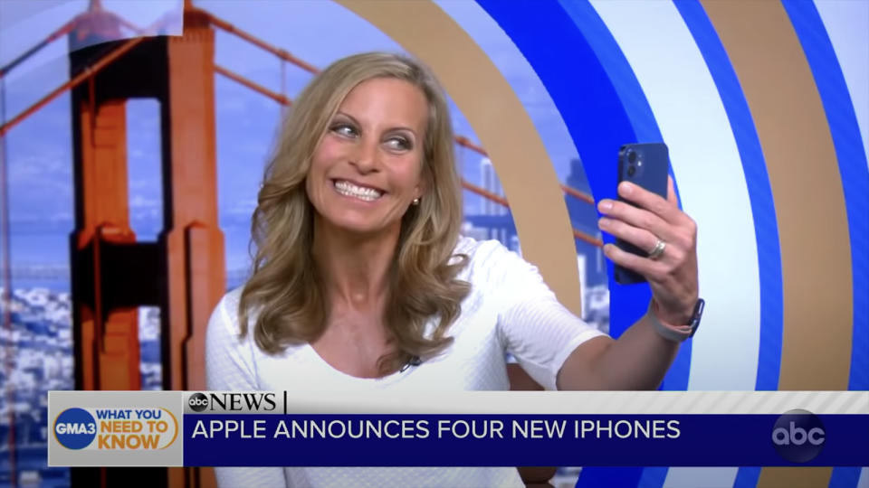 iPhone 12 makes an appearance on ABC's Good Morning American.