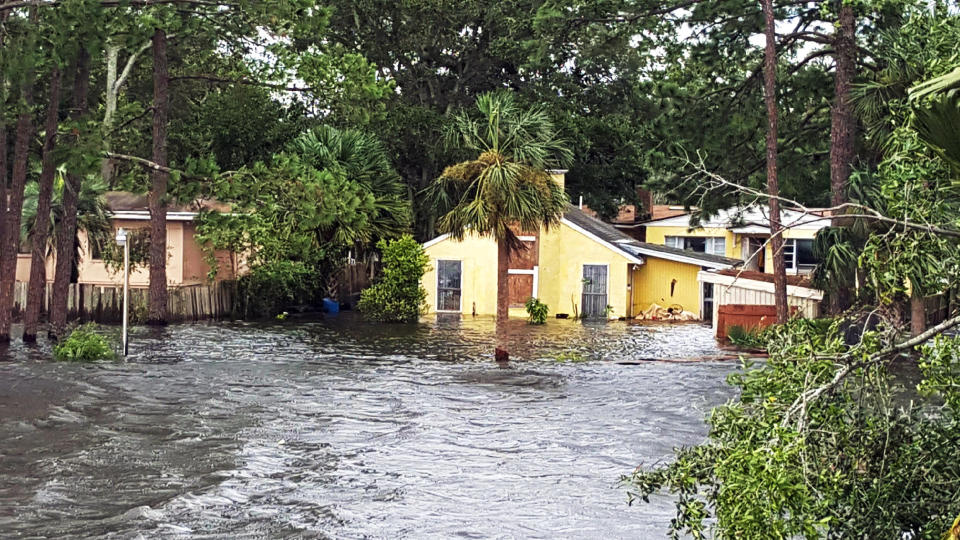 Homes throughout the city were damaged by flooding.