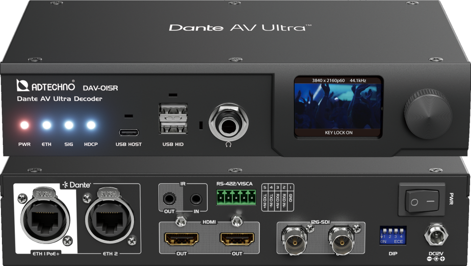 ADTECHNO | Dante AV Ultra Encoder and Decoder