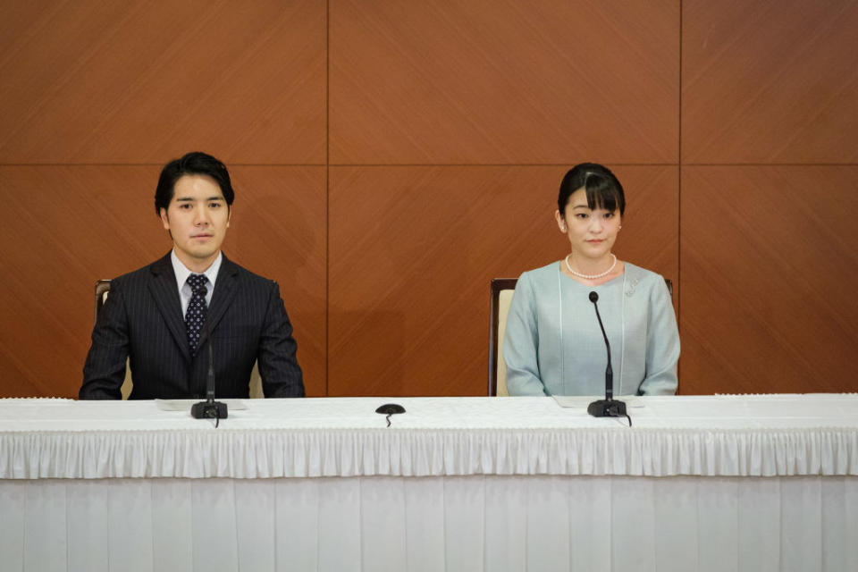 Mako and Kei at their press conference