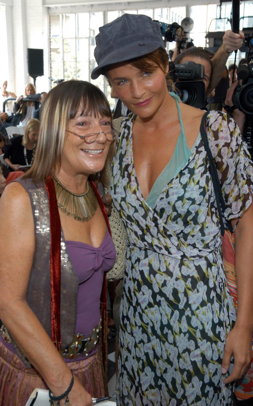 With Helena Christensen in 2006 - Fairchild Archive