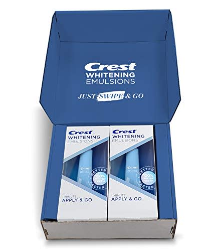 Crest Whitening Emulsions On-the-Go Leave-on Teeth Whitening Gel Kit with Built-in Applicator,…