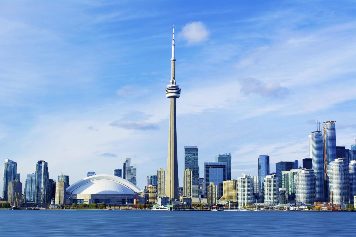 Toronto, Ontario, Canada, CN Tower Cityscape.